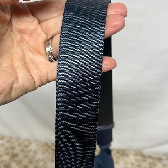 Karl Lagerfeld Paris Dark Blue Crossbody Messenger Bag with Floral Design - Picture 8 of 16